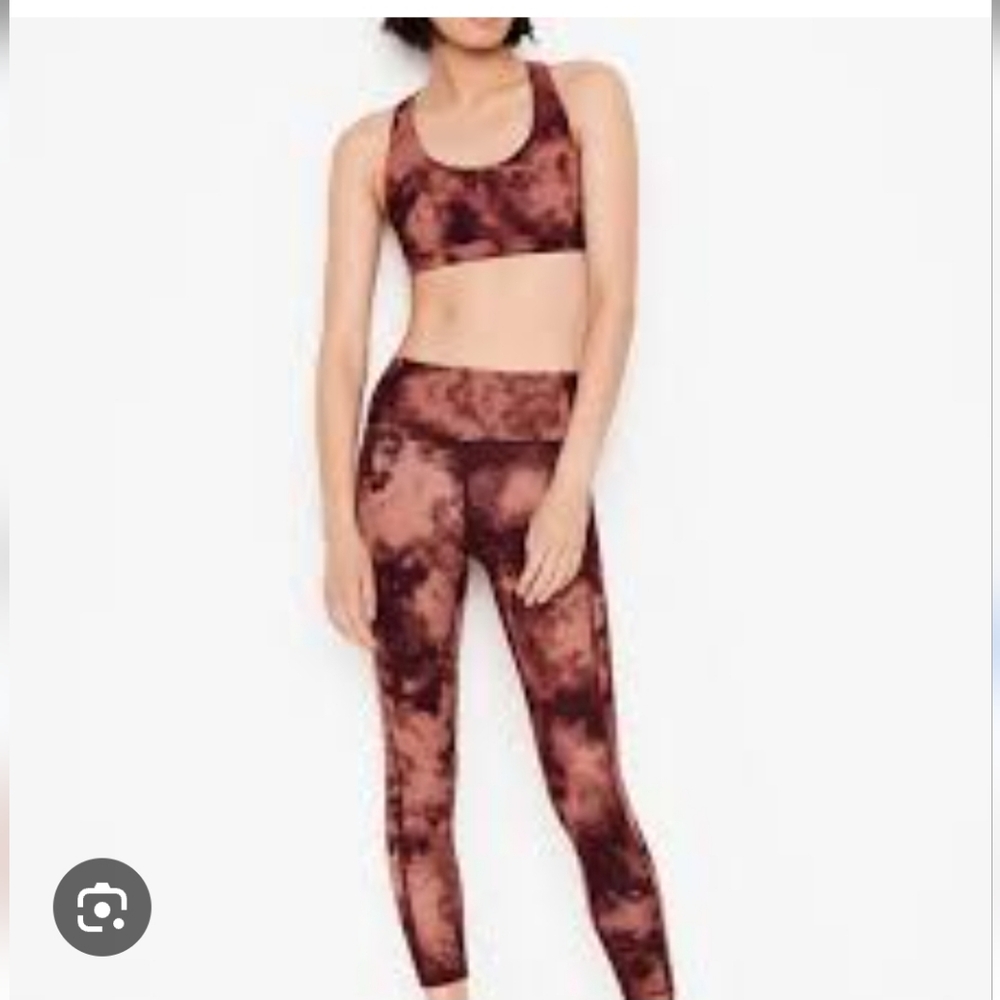 Victoria's Secret Essential Legging And Sports Bra Tie Dye